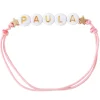 Niños Emolo Pulsera Estrellas Doradas Personalizada Rosa