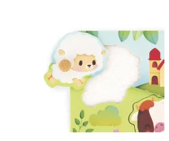 Niños Janod Puzle Encajable Táctil 5 Piezas Farmhouse