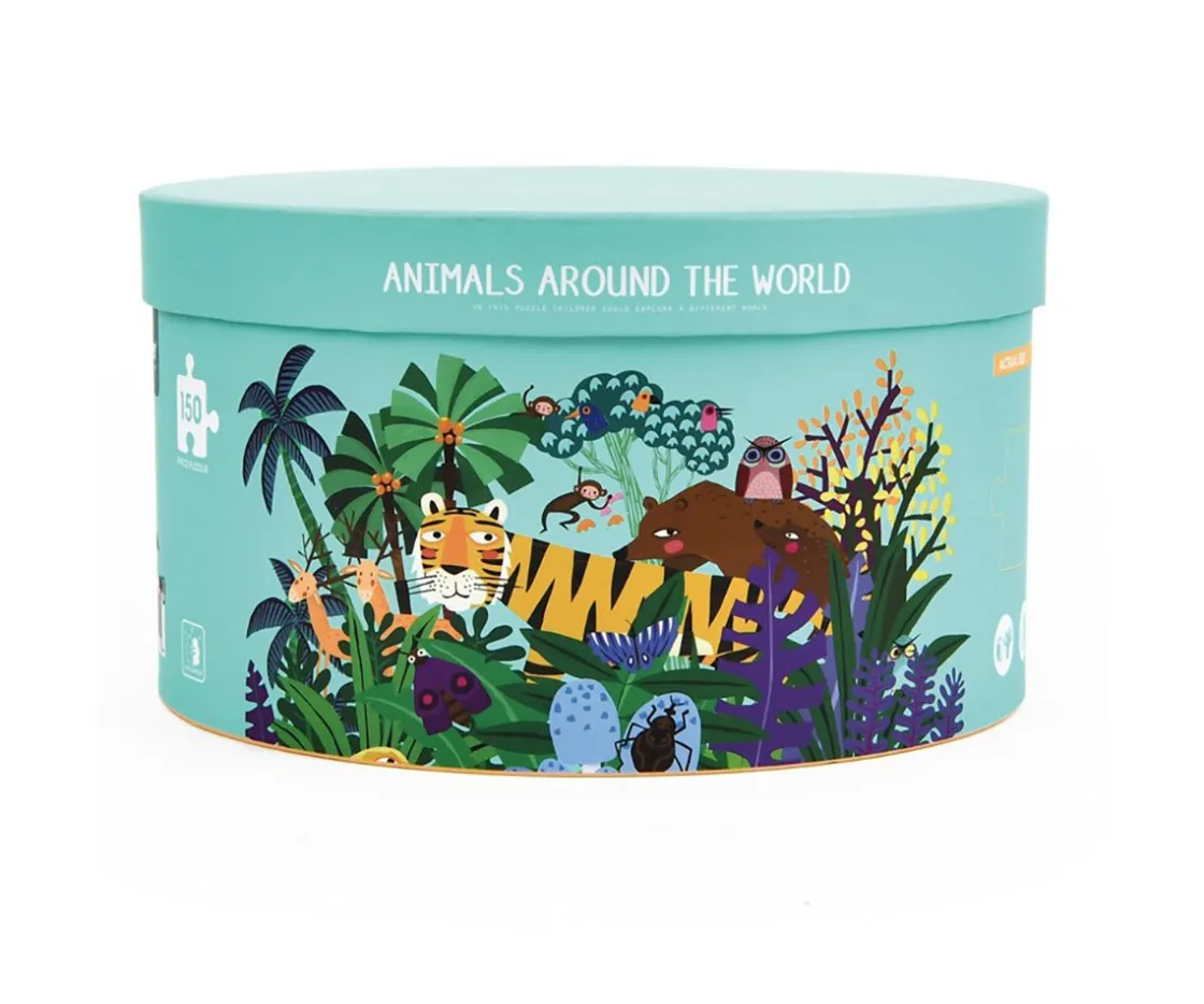 MiDeer Puzzle Animales Alrededor del Mundo^Niños Juguetes Niños 5 Años