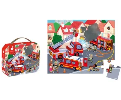 Janod Puzzle Bomberos 24 Piezas^Niños Juguetes Niños 3 Años