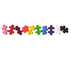 Niños Plus Plus Puzzle con Números Corazones