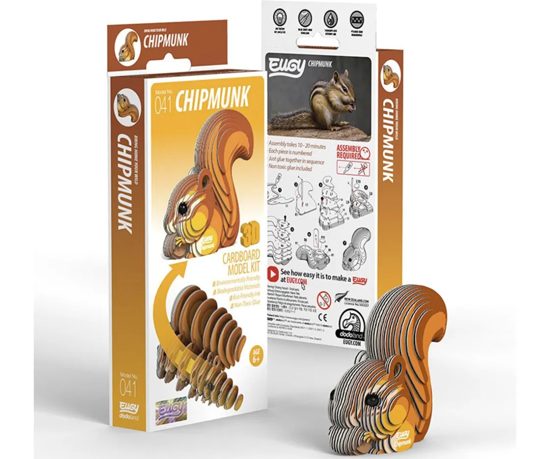 Niños Dodoland Puzzle 3D Eugy Chipmunk