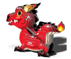 Niños Dodoland Puzzle 3D Eugy Dragón Rojo