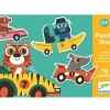 Niños Djeco Puzzle Dúo Coches de Carrera