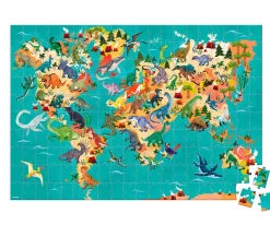 Niños Janod Puzzle Educativo Los Dinosaurios 200 Piezas