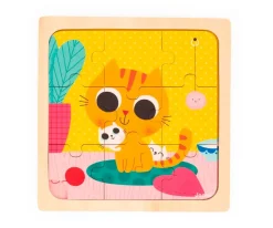 Niños Janod Puzzle El Gato Peanut