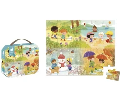 Niños Janod Puzzle Estaciones 36 Piezas