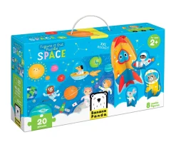 Niños Banana Panda Puzzle Figure It Out Space