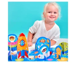 Niños Banana Panda Puzzle Figure It Out Space