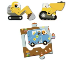 Niños Djeco Puzzle Gigante Sitio de Construcción