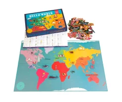 Niños MiDeer Puzzle Magnético Mapa Del Mundo