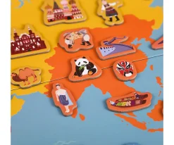 Niños MiDeer Puzzle Magnético Mapa Del Mundo