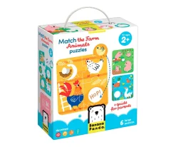 Niños Banana Panda Puzzle Match The Farm Animals