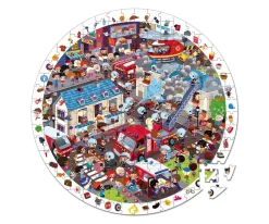 Niños Janod Puzzle Observación Bomberos 208 Piezas