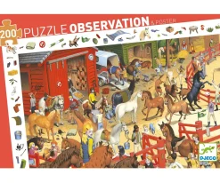 Djeco Puzzle Observación Equitación 200 Piezas^Niños Juguetes Niños 6 Años