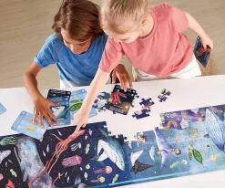 Niños Hape Puzzle Océano Fluorescente