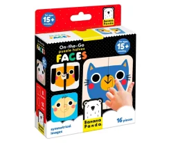 Niños Banana Panda Puzzle On the Go Halves Faces