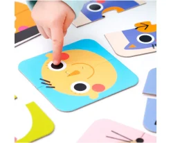 Niños Banana Panda Puzzle On the Go Halves Faces