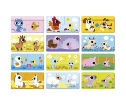 Niños Janod Puzzle Padres y Bebés Animales