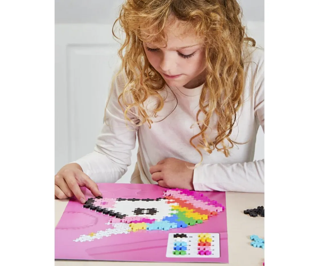 Niños Plus Plus Puzzle por Números Unicornio
