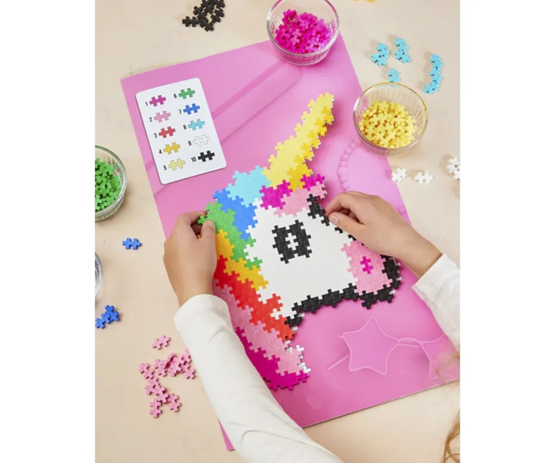 Niños Plus Plus Puzzle por Números Unicornio