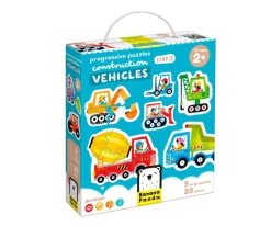 Niños Banana Panda Puzzle Progressive Construction Vehicles