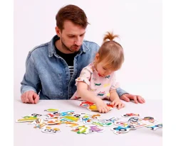 Niños Banana Panda Puzzle Progressive Construction Vehicles