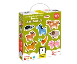 Niños Banana Panda Puzzle Progressive Farm Animals