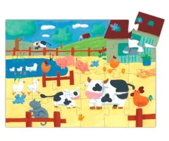 Niños Djeco Puzzle Silueta Las Vacas