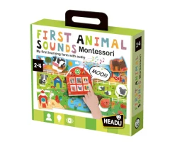 Niños HEADU Puzzle Sonoro Montessori con Animales