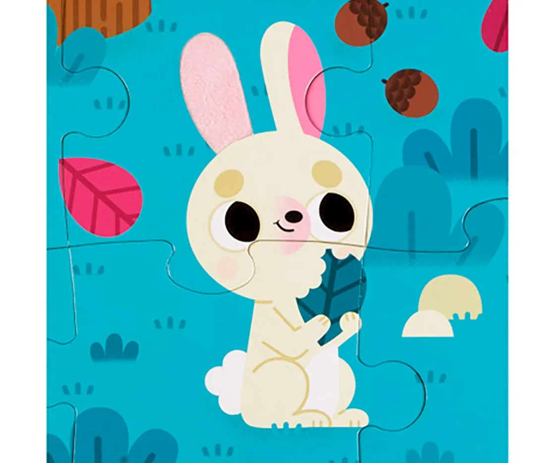 Niños Janod Puzzle Táctil Los Animales Del Bosque
