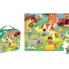 Niños Janod Puzzle Un Día En La Granja 24 Piezas