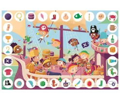 Niños Ludattica Puzzle Zoom Tesoro Pirata