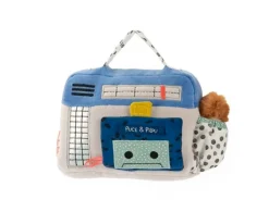 Niños Moulin Roty Radio Cassette Musical Puce & Pilou