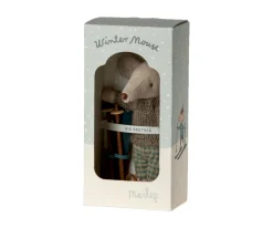 Niños Maileg Ratón de Invierno con Set de Esquí Hermano Mayor