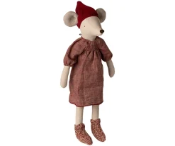 Maileg Ratón Navidad Maxi Chica^Niños Muñecos
