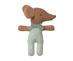 Maileg Ratoncito Bebé Dormido/Despierto en Caja de Cerillas Azul Flowers^Niños Peluches