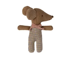 Niños Maileg Ratoncito Bebé Dormido/Despierto en Caja de Cerillas Rosa