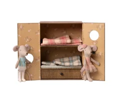 Niños Maileg Ratones Ballet en Estudio de Danza, Hermana y Hermano Pequeños