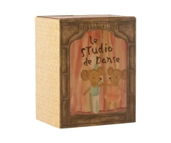 Niños Maileg Ratones Ballet en Estudio de Danza, Hermana y Hermano Pequeños