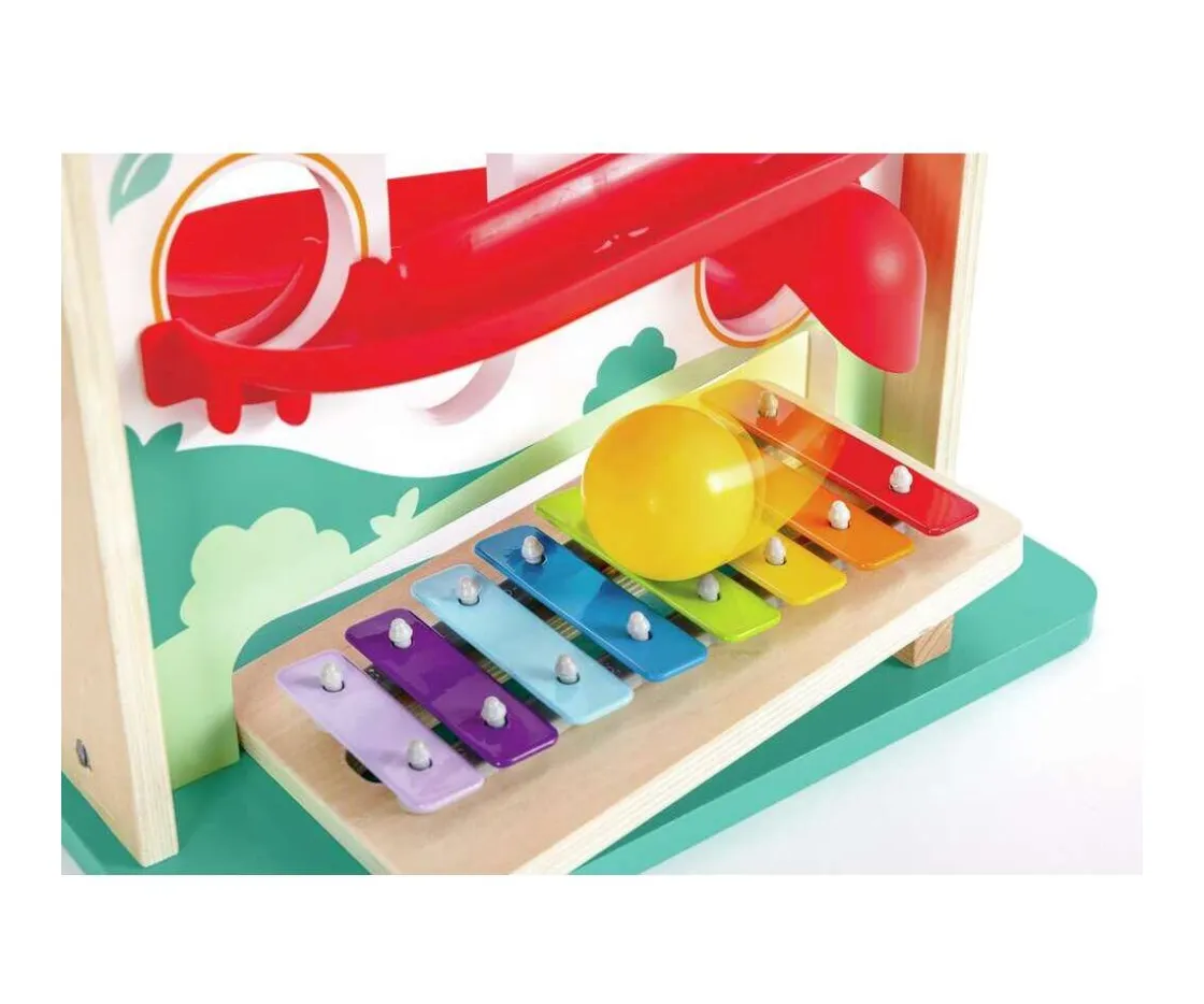 Niños Hape Rodaje Bola por Mansión Metálica