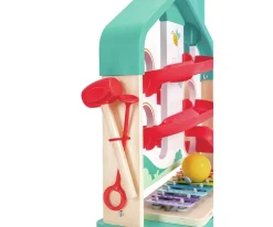 Niños Hape Rodaje Bola por Mansión Metálica