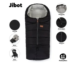 Petite&Mars Saco Carro Bebé 3 en 1 Jibot Sweet Toffe^Niños Sacos Carro Bebé