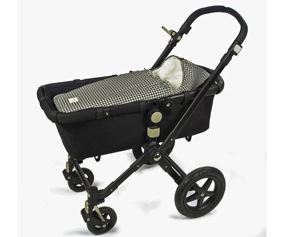 Walking Mum Saco Cuco 2 en 1 I Love Vichy Negro Entretiempo^Niños Sacos Carro Bebé