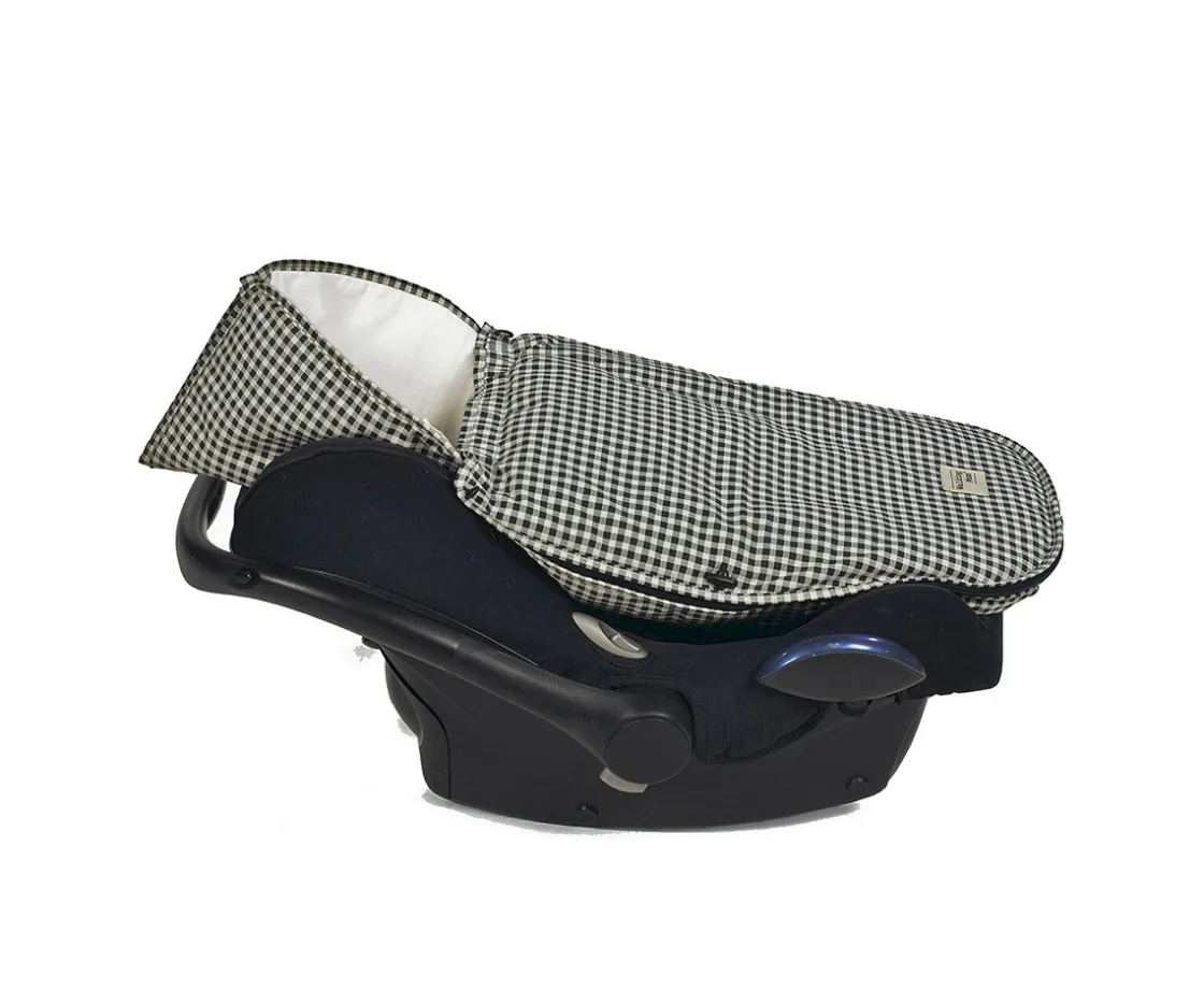 Walking Mum Saco Cuco 2 en 1 I Love Vichy Negro Entretiempo^Niños Sacos Carro Bebé