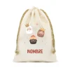 Tutete Saco Pequeño NOMBRE Personalizado Reyes Magos^ Sacos Navidad Personalizados