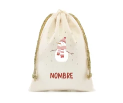 Tutete Saco Pequeño NOMBRE Personalizado Snowman^ Sacos Navidad Personalizados
