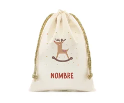 Tutete Saco Pequeño NOMBRE Personalizado Rudolph^ Sacos Navidad Personalizados