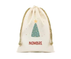 Tutete Saco Pequeño NOMBRE Personalizado Christmas Tree^ Sacos Navidad Personalizados