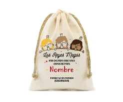 Tutete Saco Pequeño Personalizado para Regalos Reyes Magos 2021^ Sacos Navidad Personalizados